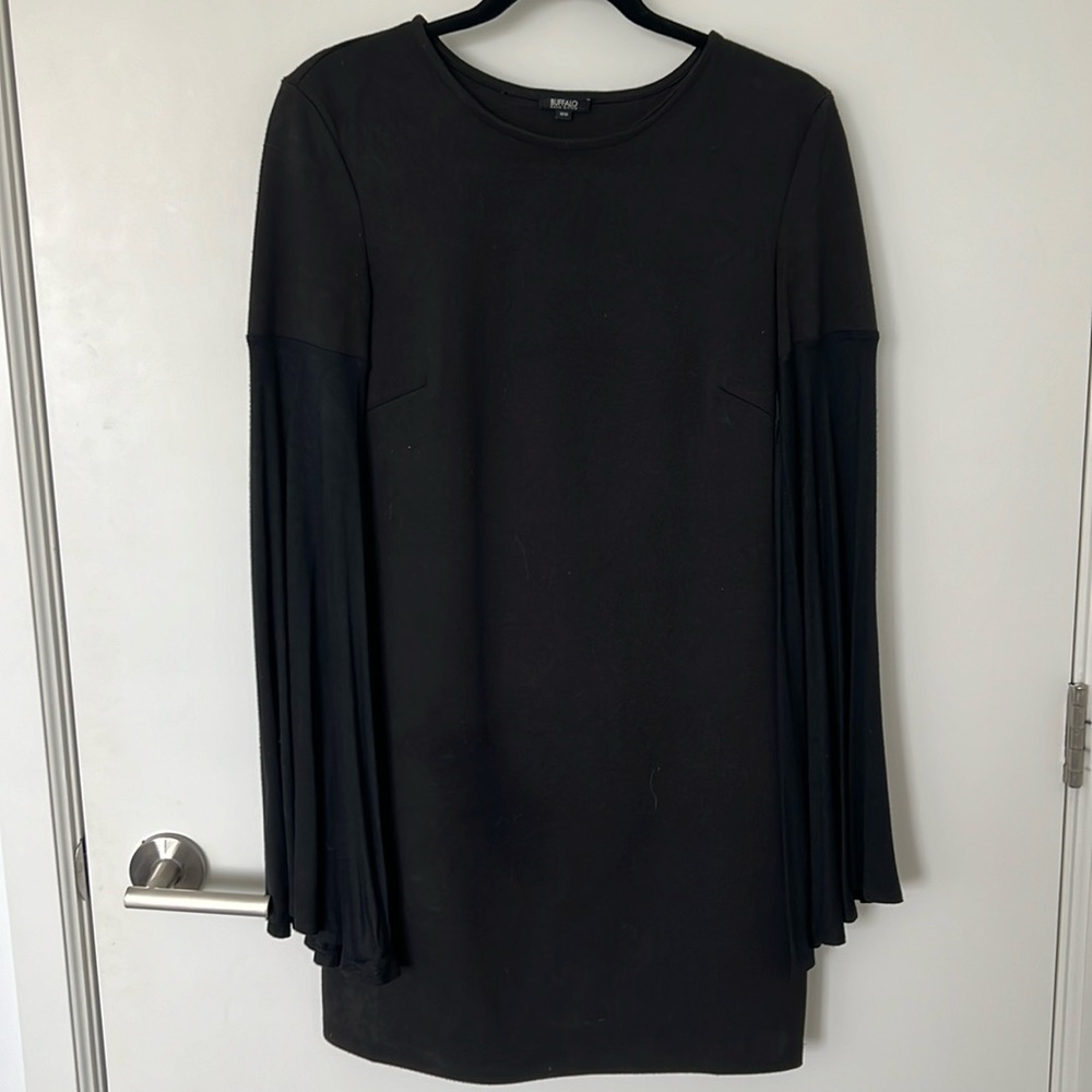 Bodycon dress with long flowy sleeves